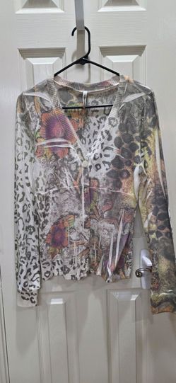 Women's Long Sleeve Cardigan/Top, Size S, Pre-Loved