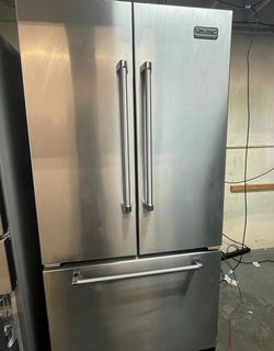 Viking 3 Door Stainless Steel Fridge
