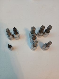 Torx and hex sockets