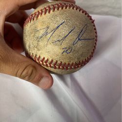 Signed Marcel Ozuna Baseball