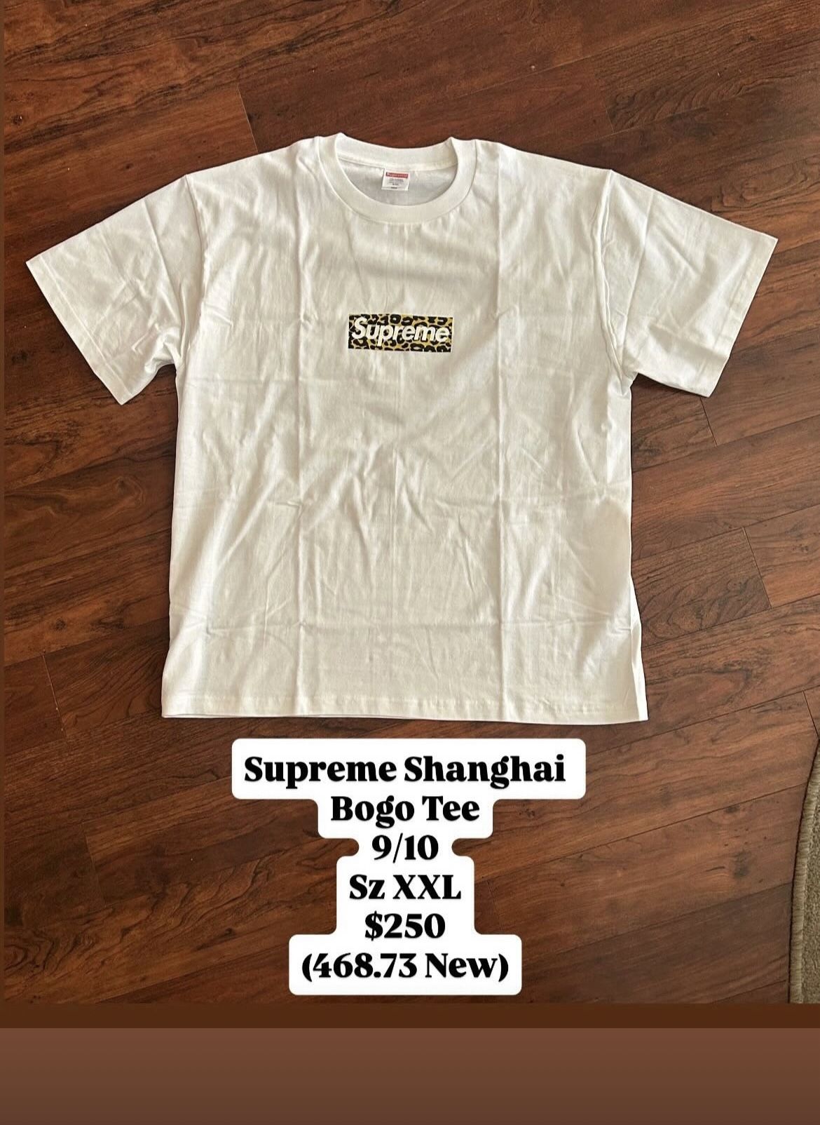 Supreme Shanghai Box Logo Tee New Size XXL