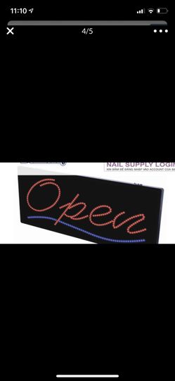 LED Sign open , waxing ( 11x 27)Brand new, still in the box (