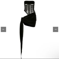 Black two Piece corset Size Small