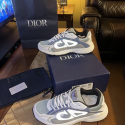 Authentic Dior B30 Light Blue Sneakers