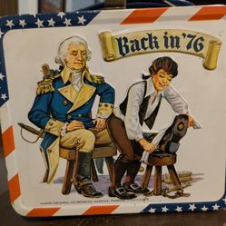 Vintage Back In 76 Lunchbox With Thermos