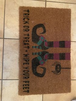 Front Door Mat Halloween Mat Witch Mat
