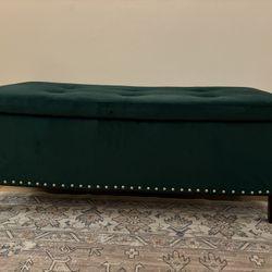 Forest Green Trunk Chest