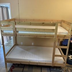 MYDAL Wooden Bunk Bed (From IKEA)
