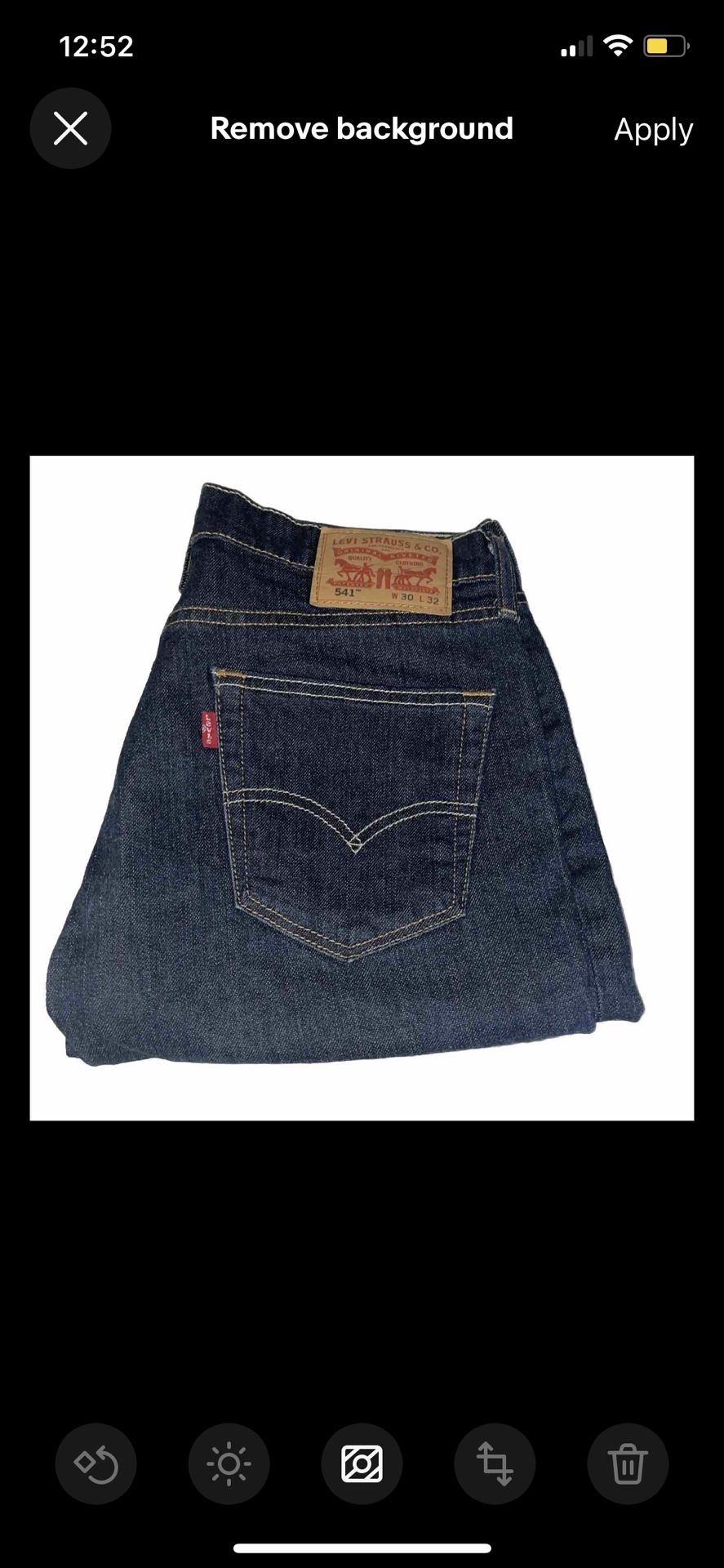 NWOT Levi's 541 # 17976A Athletic Fit STRETCH Dark Blue Denim Jeans Sz 30X32