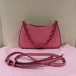 kate spade Madison Saffiano Convertible Resin Chain Crossbody