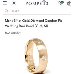 Men’s Pompeii Wedding Band