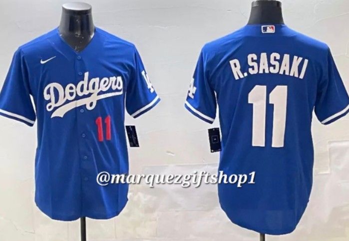 Men's Roki Sasaki Dodgers Jerseys (XL)