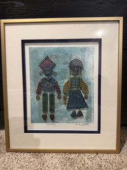 "Child Play" Signed Mixed Media Framed Art 1/1
