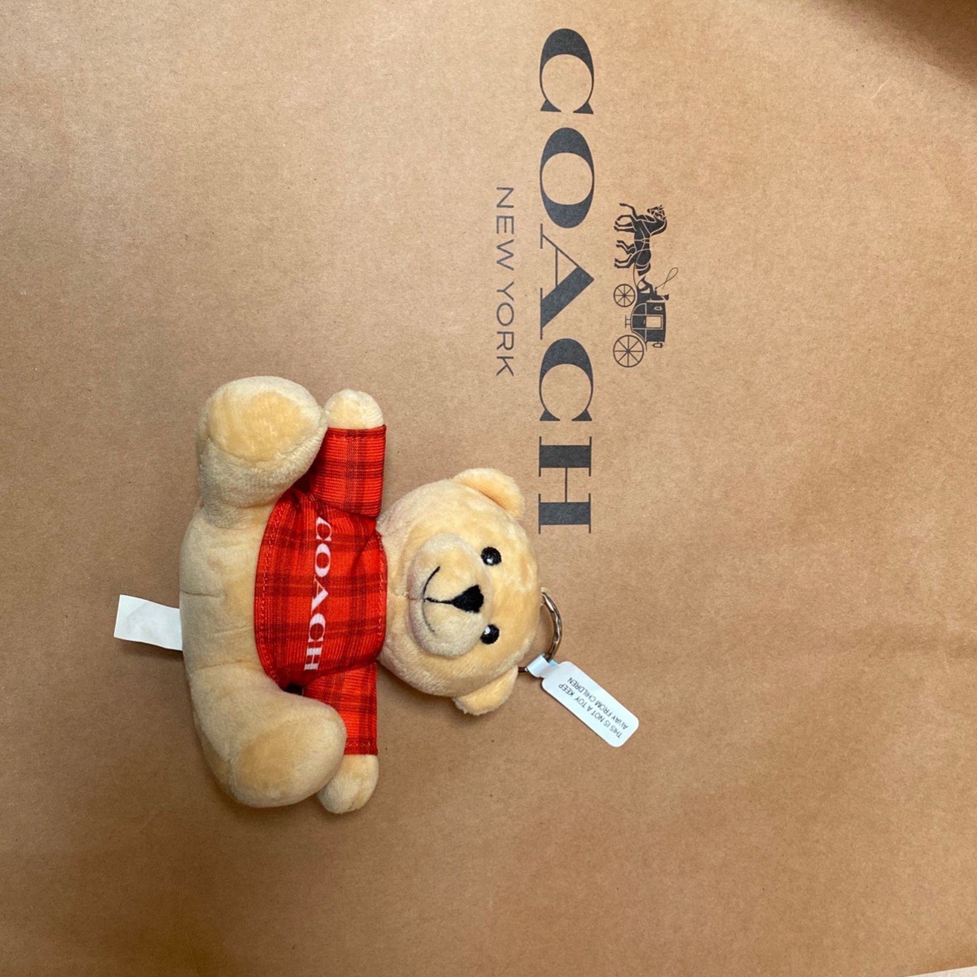 Brand New Real COACH Teddy Bear Limited Edition Keychain