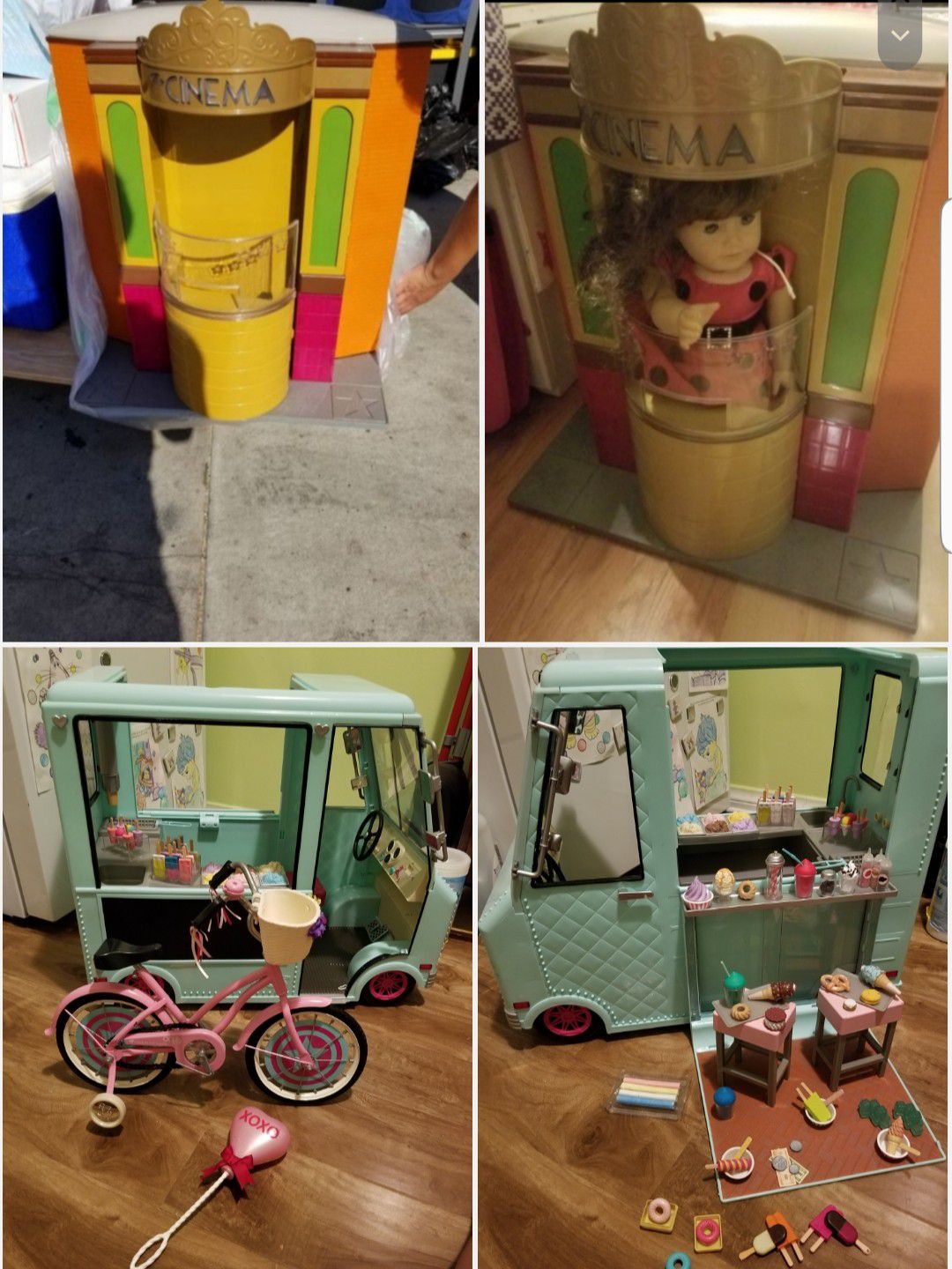 OG CINEMA and ICE CREAM truck selling it as a bundle..all you see for $90 dollars...see description and map for pick up area👇FIRM ON PRICE