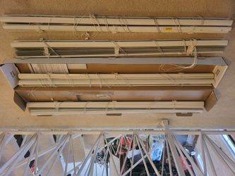 White Blinds 4 Sets 42" Wide