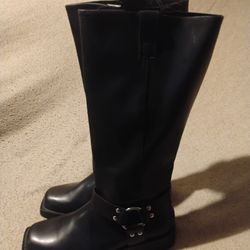 Biker Style Cowboy Boots 