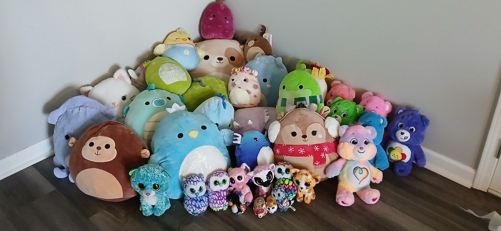 Squishmallows, Care Bears ,Ty
