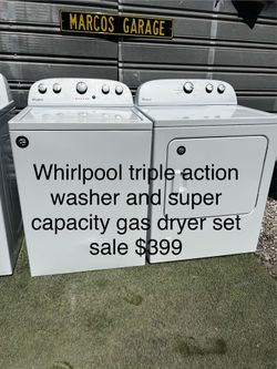 Whirlpool washer and dryer