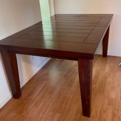 Real Wood Table With Extension