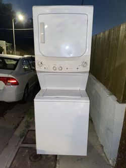 Washer and top dryer