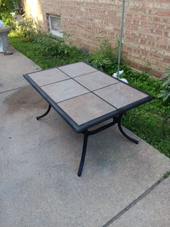 Treasure Garden brand  Aluminum Coffee Table With Tile Top