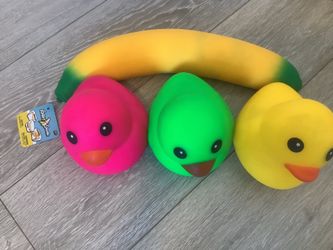 Squishy ducks and squishy banana