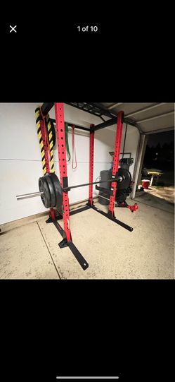 Full Weight Set Up Like New Weight Rack Squat Rack