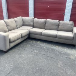 Nice Gray Sectional Like New(free Delivery)