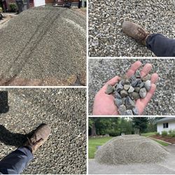 walkway gravel - 12 cy 5/8” crushed rock CLEAN