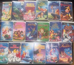 Disney black diamond edition vhs tapes see pics