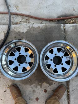 Pair Of Wheels Good Condition Size 15x8  