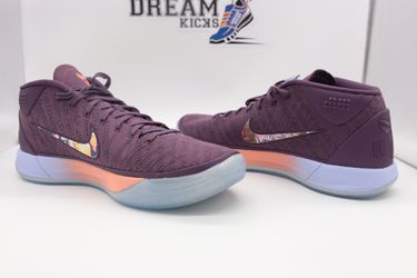 Nike Kobe AD Devin Booker Pro Purple/Multi-Color AQ2721 500 Size