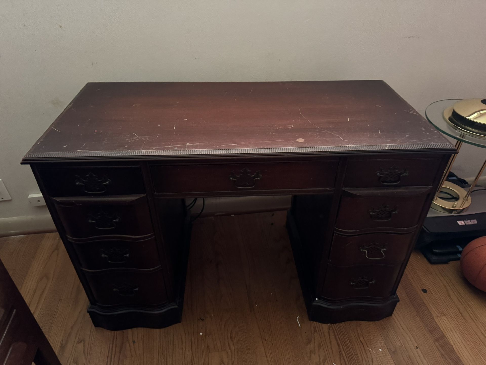 Wooden Writing Desk – 43"W x 21"D x 30"H
