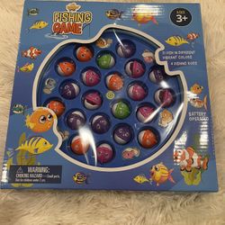 Brandnew Fishing Game Play Set - 21 Fish, 4 Poles, Rotating Board On-Off  Music Switch - Family Board Game, Toy for Kids and Toddlers Age 3 4 5 6 7  and for Sale in Daniels, MD - OfferUp