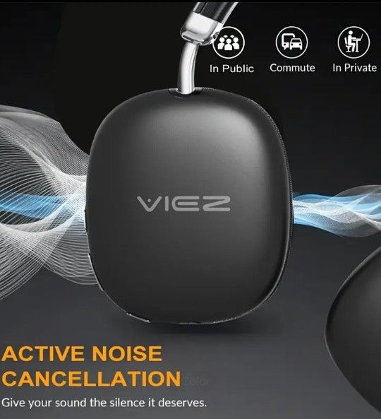 Wireless Gaming Earphones With Mic - Bt5.3 Headphones - Noise Cancelling, Comfortable for Long Gaming Sessions - For Gamers, Office Workers & Music