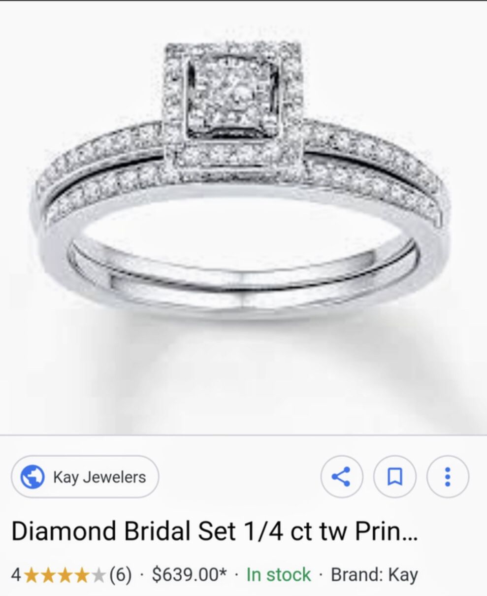 Diamond ring bridal set