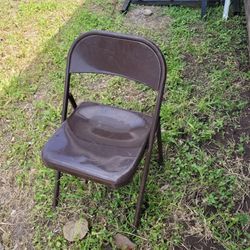 Metal folding chairs