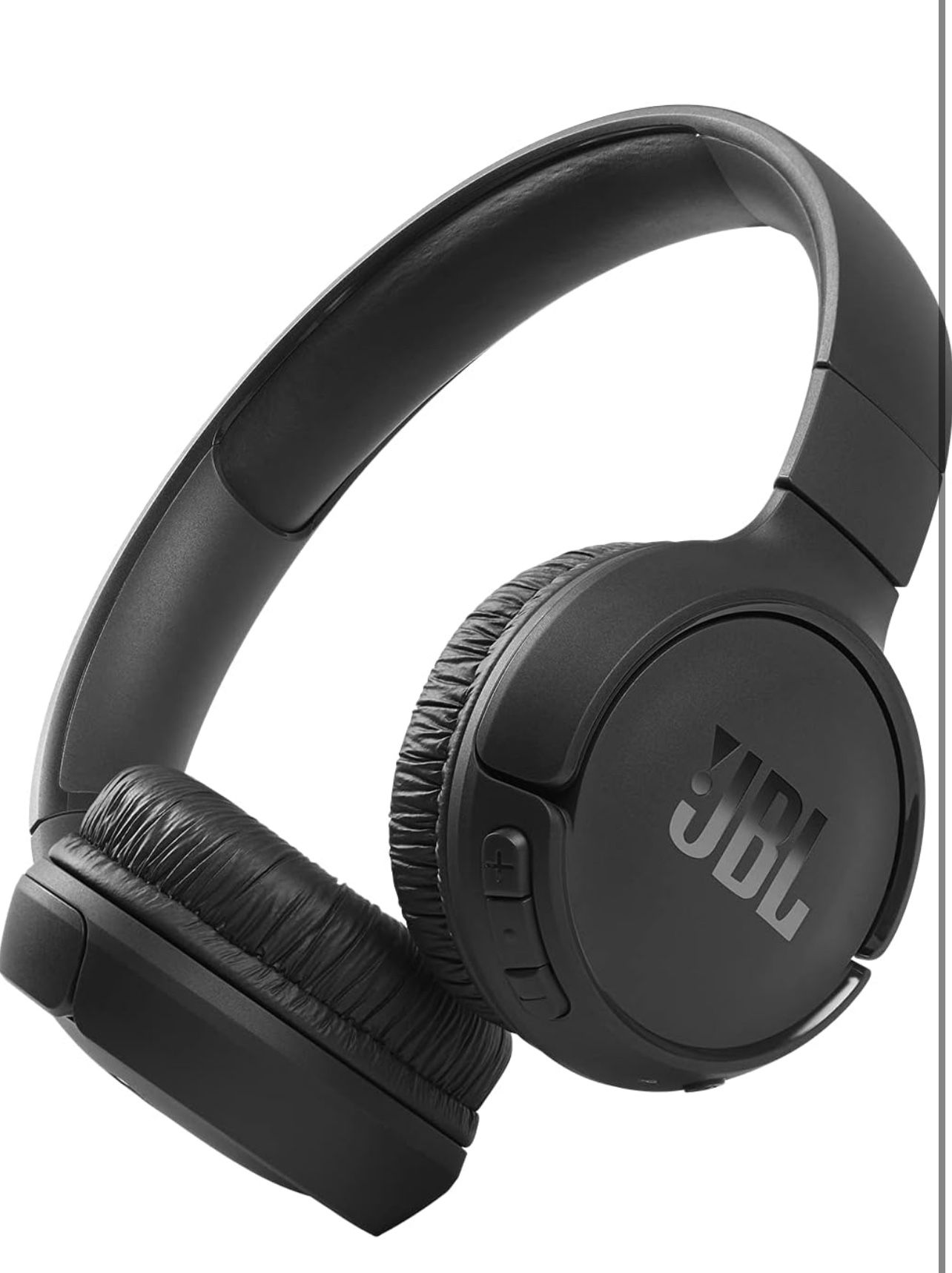 JBL Tune 510BT - Bluetooth headphones with up to 40 hours battery, microphone for call, foldable and comfortable, Android and iOs compatible (Black)