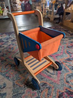 Hape Shopping Shop Cart Wood Wooden Toddler