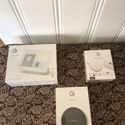 Google Nest Hub , Chromecast, Nest Mini 