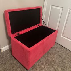 Pink Ottoman Storage