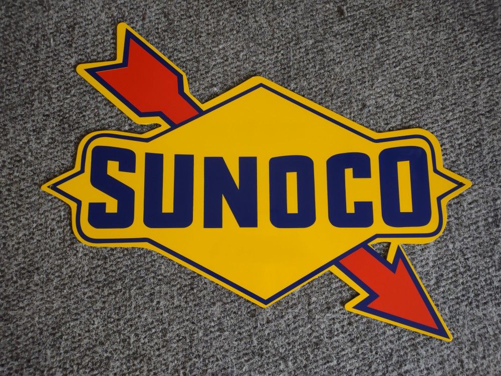 Iconic 18 Gauge Sunoco Steel Sign