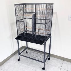 $135 (NEW) Large 63” Bird Cage for Mid-Sized Parrots Cockatiels Conures Parakeets Lovebirds Budgie, 32x19x63”
