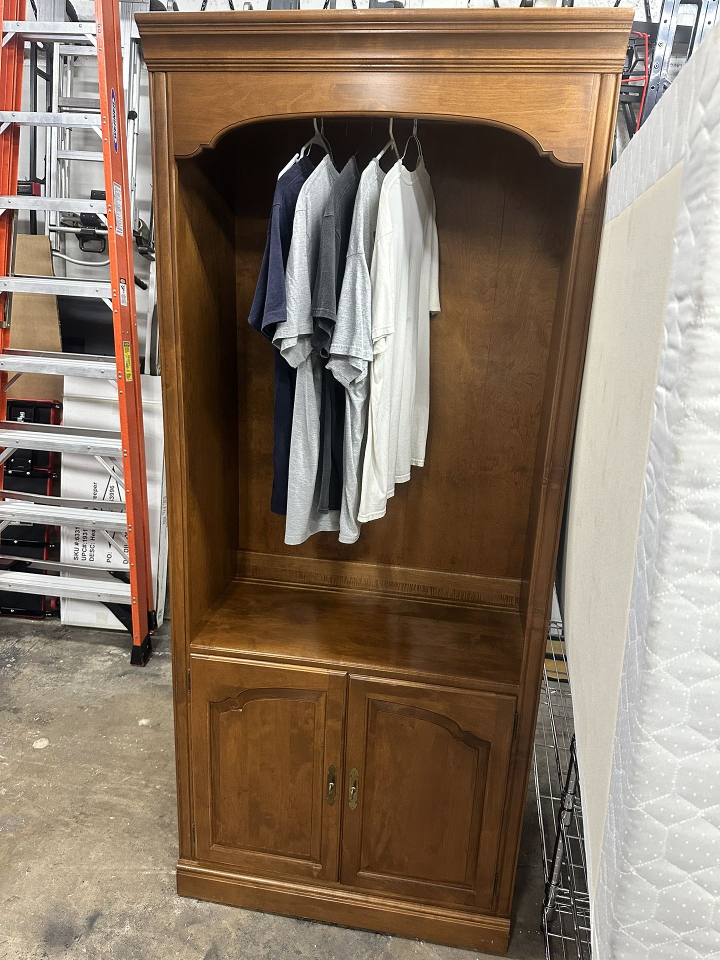Solid Wood Freestanding Wardrobe Closet