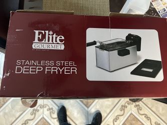 Elite Gourmet By Maxi Magic Stainless Steel Deep Fryer