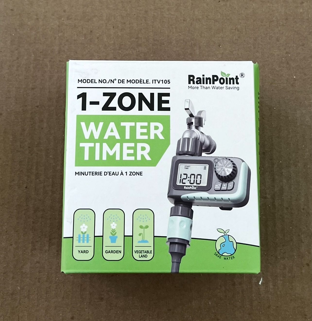 RAINPOINT Sprinkler Timer, Programmable Water Timer for Garden