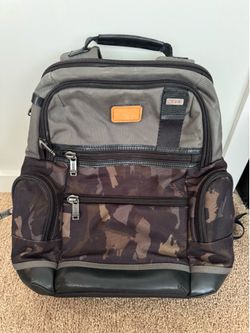 TUMI Backpack Gray/Camo Travel Laptop Backpack