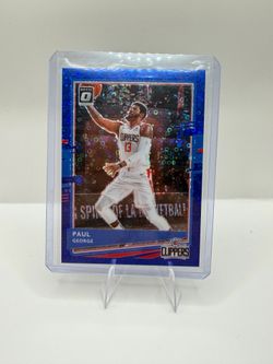 2020-21 Panini Donruss Optic Fast Break Blue Prizm /50 Paul George #3