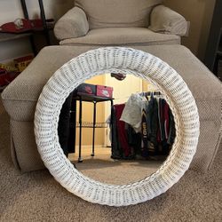 Wicker Mirror 